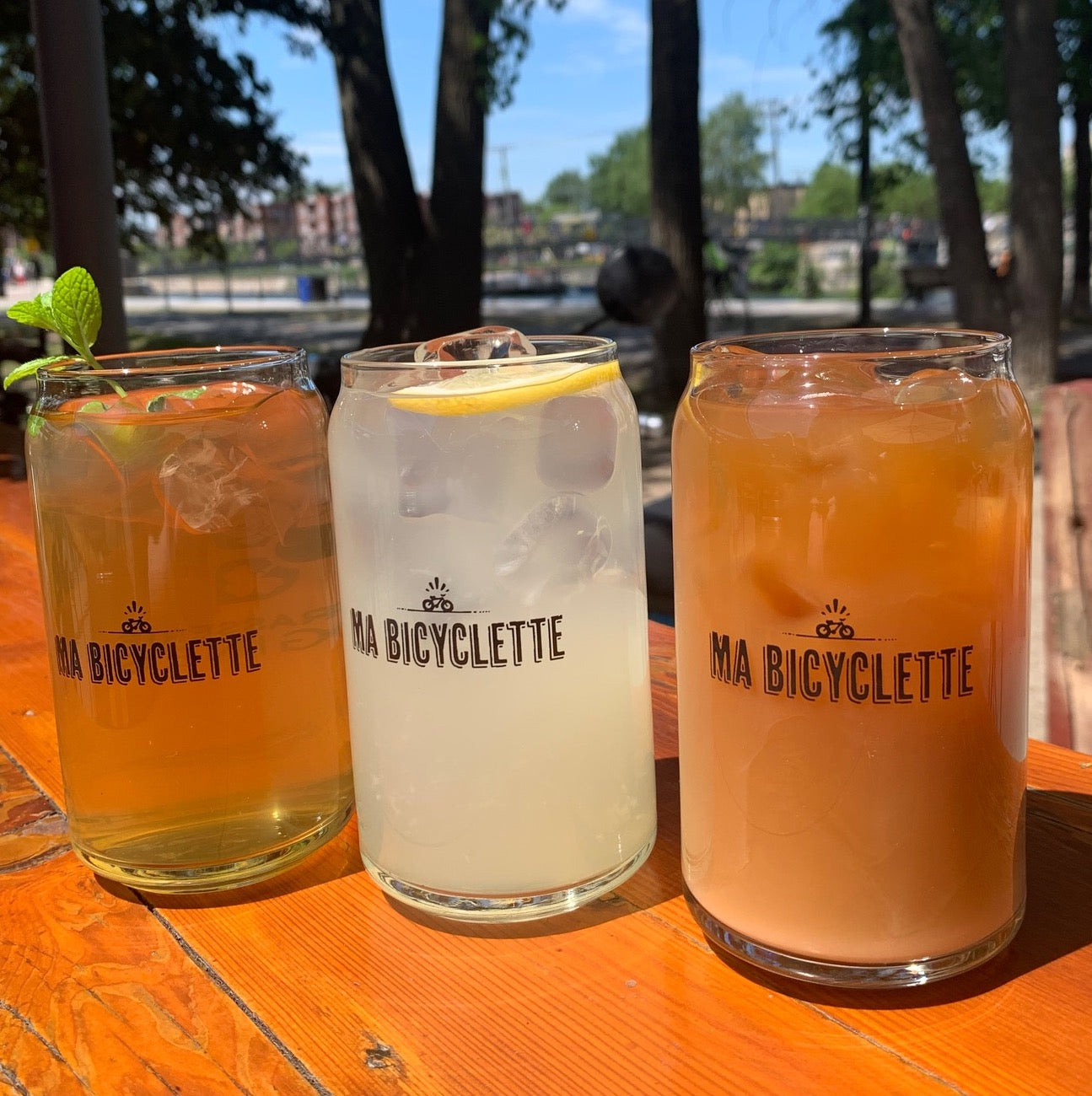 Verres à bière Café Ma Bicyclette